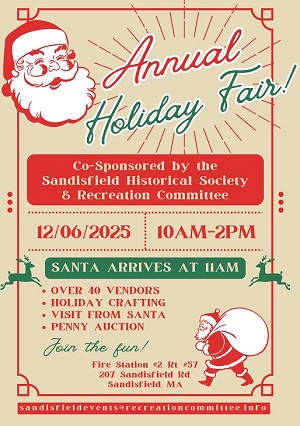 image of the holiday fair ad.